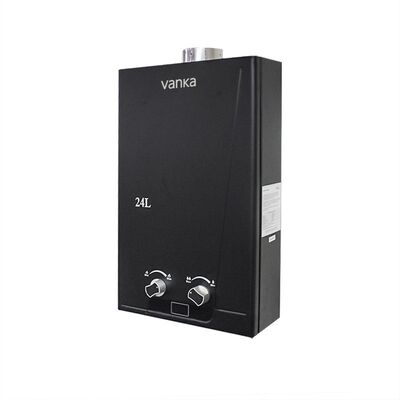 नया मॉडल गुणवत्ता एलपीजी गैस वाटर हीटर 24 लीटर तत्काल गर्म पानी का डिज़ाइन