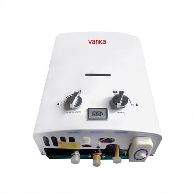 6L पोर्टेबल आउटडोर प्राकृतिक गैस दोहरे बटन के साथ प्रत्यक्ष वेंट पानी हीटर