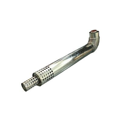 दीवार पर घुड़सवार गैस बॉयलर धुआं पाइप उच्च गुणवत्ता वाले स्टेनलेस स्टील निकास नलिका संक्षारण प्रतिरोधी टिकाऊ सुरक्षित वेंटिलेशन