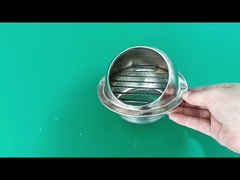 स्टेनलेस स्टील गोल दीवार वेंट ग्रिल कवर बारिश प्रतिरोधी हवा प्रतिरोधी निकास वेंट