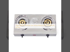 ट्रिपल बर्नर टेबलटॉप गैस स्टोव भारी शुल्क वाणिज्यिक रसोई